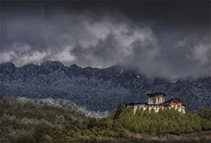 High up in the mountainous region of Jigme Dorji National park is Gasa Dzong High up in the mountainous region of Jigme Dorji National park is Gasa Dzong