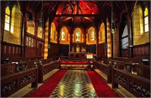 Chapel Prints: The historic Saint Barnabas Chapel interior