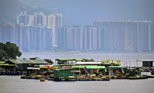 Mariusz Kluzniak Prints: Hong Kong New Territories floating village