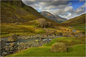 Honister pass near Gatesgarth in the Lake district, Cumbria, England Honister pass near Gatesgarth in the Lake district, Cumbria, England