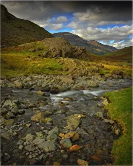 Images Dated 25th September 2011: Honister pass near Gatesgarth in the Lake district, Cumbria, England