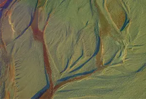 Images Dated 28th April 2016: Hooker river Aerial, Mount-cook Aoraki National Park, south island, New Zealand