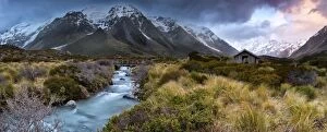 Images Dated 5th October 2013: Hooker Valley, Mount Cook panorama
