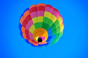 Hot Air Balloon Flying Over Parkes, Canberra