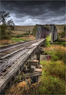 Washington State Prints: Howl truss bridge, Washington state, USA