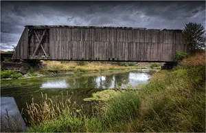 Bridge Man Made Structure Prints: Howl truss bridge, Washington state, USA
