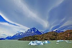 John W Banagan Prints: Icebergs and mountains