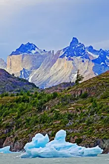 John W Banagan Prints: Icebergs and mountains