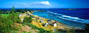The idyllic countryside near Saint Barnabas chapel, Norfolk Island