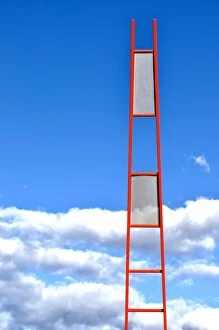 Images Dated 10th June 2014: Interesting ladder with sky backdrop