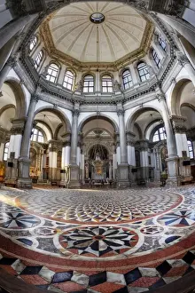 Catholicism Prints: The Interior of Basilica Di Santa Maria Della Salute, Venice, Italy