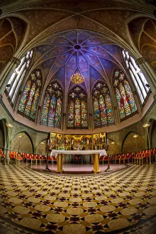 Arch Prints: The Interior of Oscar Fredrik Church (Oscar Fredriks Kyrka) in Olivedal