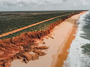 James Price Point coastline as seen from a drone point of view, Western Australia James Price Point coastline as seen from a drone point of view, Western Australia