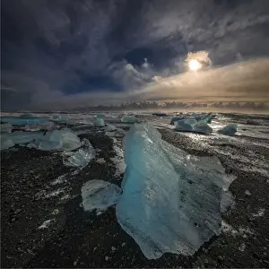 Jokulsarlon Prints: Jokulsarlon Beach