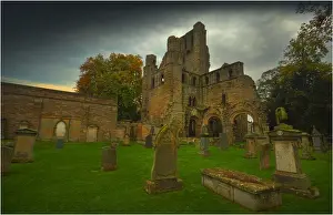 Abbey Prints: Kelso Abbey, a small town in the Scottish borders region of the United Kingdom