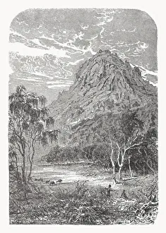 Kimberley, Northern Western Australia, wood engraving, published in 1897 Kimberley, Northern Western Australia, wood engraving, published in 1897