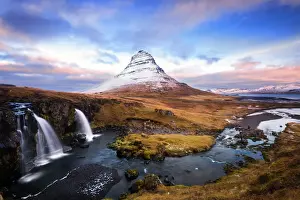 Naphak Modhiran Prints: Kirkjufellfoss and waterfall
