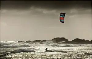 King Island Prints: Kite surfing, King Island, Bass Strait, Tasmania