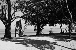 Indonesia Prints: Kta, a popular Bali Beach in Indonesia