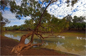 Images Dated 22nd August 2016: Lagoon at Comeroo, outback New South Wales, Australia