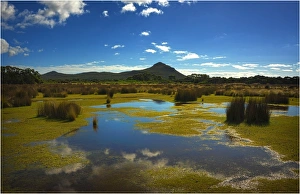 Lagoon in the Patriach range, Flinders Island, part of the Furneaux group, eastern Bass Strait, Tasmania Lagoon in the Patriach range, Flinders Island, part of the Furneaux group, eastern Bass Strait, Tasmania