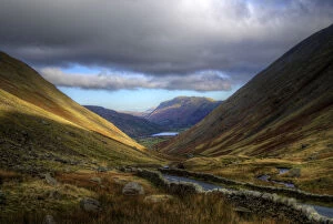 Images Dated 24th October 2010: The Lake District high pass road in autumn view