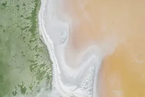 Lake Dumbleyung as seen from directly above, Australia