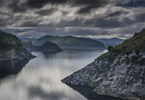 Lake Gordon, situated in south west Tasmania, Australia