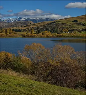 Lake Hayes Prints: Lake Hayes in the Autumn on the South Island of New Zealand