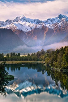 Images Dated 15th March 2019: Lake Matheson, South Island, New Zealand
