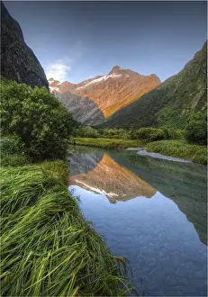 Fiordland National Park And Milford Sound, South Island Prints: Lake Mintaro, Milford Sound, South Island of New Zealand