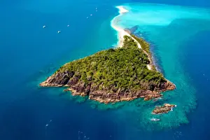 Medium Group Of Objects Prints: Langford Island Aerial Whitsundays