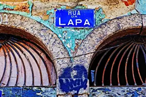 Arch Prints: Lapa, street sign, Rio De Janeiro, Brazil