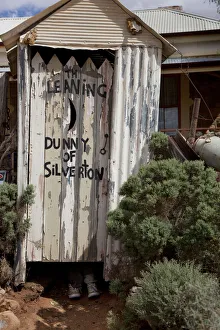 The leaning dunny of Silverton, Australia The leaning dunny of Silverton, Australia