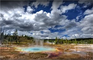 Images Dated 16th September 2013: Liberty Pool in the Yellowstone National Park, Wyoming