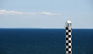 Prints of Lighthouse with ocean background, Bunbury, Western Australia South West Prints: Lighthouse with ocean background