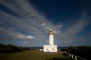 Lighthouse with spectacular clouds