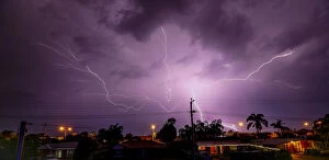 Lightning Strikes Collection: Lightning on the sunshine Coast Queensland