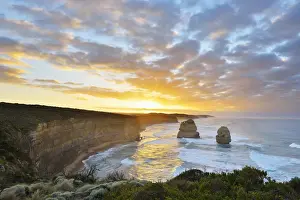 Limestone Stacks at Sunrise