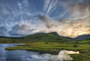 Wales Prints: Llyn Cwellyn in the Snowdonia National Park, northern Wales, United Kingdom