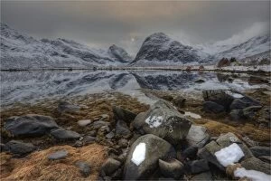 Images Dated 23rd February 2014: Lofoten Peninsular, winter wonderland, Arctic circle, Norway