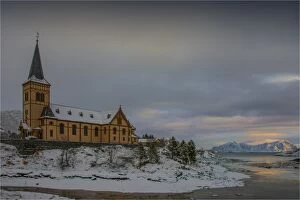 Images Dated 19th February 2014: Lofoten Peninsular, winter wonderland, Arctic circle, Norway