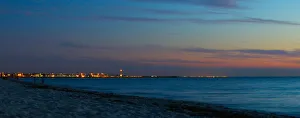 Lights Prints: A long exposure image of lights at Hillarys Boat Harbour from a Perth beach