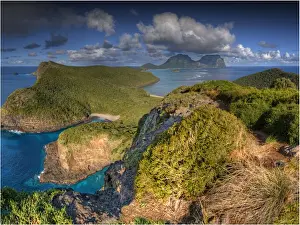 Lord Howe Island high elevation view to the mountains