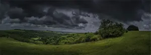 The lovely rolling hills and magnificent countryside of the Cranborne Chase, Dorset, England, United Kingdom