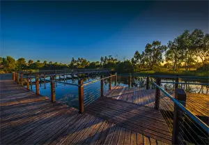 The lovely wetlands at Hidden Grove, Keysborough South, Melbourne, Victoria, Australia
