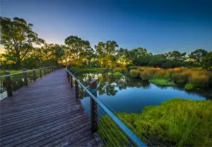The lovely wetlands at Hidden Grove, Keysborough South, Melbourne, Victoria, Australia