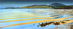 Low tide on the Tasman peninsular, southern Tasmania, Australia