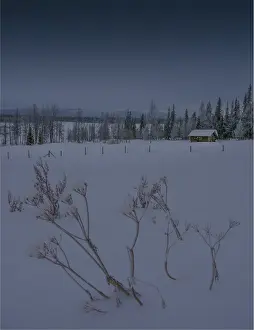 Lusperbryggan in winter, Lapland, Sweden