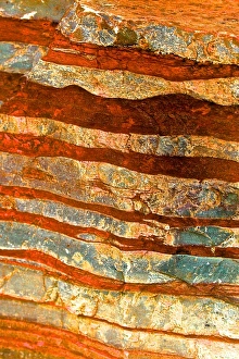 A macro image of a rock in the beautiful gorges of Karijini National Park